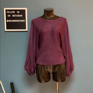 Bubble sleeve Knit Sweater